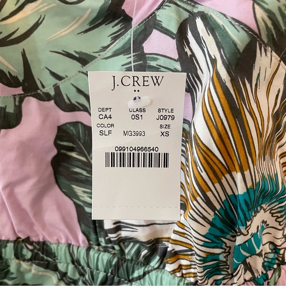 J Crew Summer Dress Size XS Beach Travel Tropical Mermaid Boat Island Coastal - Picture 5 of 5